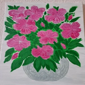 Pink Flowers in Vase